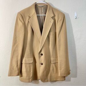 Vintage Carl Michaels Lambs Wool 2 Buttons Blazer Sport Coat Jacket 46 Career
